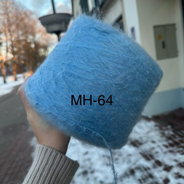 Mohērs (68% super kid moher, 32% polamīds) MH-64